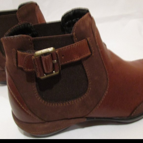 Aetrext short brown leather boots - Picture 3 of 8